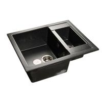 Мойка кухонная GranFest Quadro GF-Q610K черный 610x500