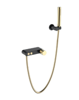 Смеситель для ванны Boheme Stick 123-BG, черный матовый/золото Смеситель для ванны Boheme Stick 123-BG, черный матовый/золото