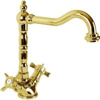 Смеситель для раковины Cezares Lord LORD-LS2-03/24, золото 24 карат Смеситель для раковины Cezares Lord LORD-LS2-03/24, золото 24 карат