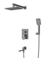 Душевая система Cezares SLIDER-VDSET-GM, оружейная сталь