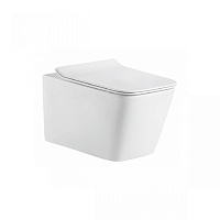 Унитаз подвесной безободковый BRAVAT Manno C21201UW-RUS белый, сиденье микролифт