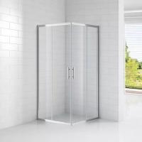 Душевой уголок Cezares Eco Прозрачное / Хром 100х100