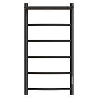 Полотенцесушитель электрический Point Афина PN04848PB П5 400x800 с полкой, диммер справа, черный Полотенцесушитель электрический Point Афина PN04848PB П5 400x800 с полкой, диммер справа, черный