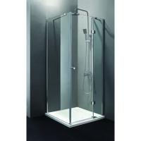 Душевой уголок Cezares Verona VERONA-W-A-1-100-P-Cr-R 100x100 правый стекло рифленое/хром