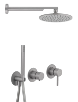 Душевая система Remer X Style X96S02ONPO, никель матовый брашированный