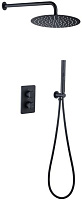 Встраиваемый комплект для душа Allen Brau Priority 5.31013-31, черный матовый