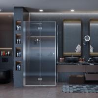 Душевой уголок Ambassador Diamond 12011105L Хром / Прозрачное стекло 90х90