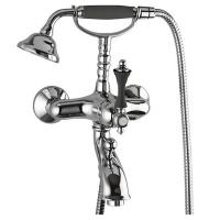 Смеситель Cezares Margot VDM-01-N Для ванны с душем Хром(ручка чёрная)