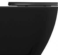 Унитаз приставной Allen Brau Reality 4.32004.31 безободковый, черный матовый