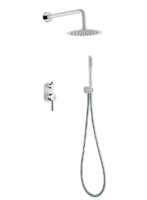 Душевая система Boheme Uno 464-WCR, белая матовая/хром