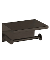 Бумагодержатель с полкой Boheme Uno 10971-GM, графит