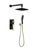 Душевая система Boheme Venturo 384-B, черный/золото