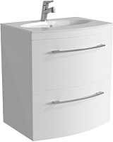 Тумба подвесная с раковиной De Aqua Лонг 60 белый