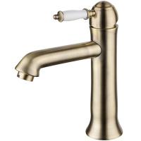 Смеситель Lemark Villa LM4837B для умывальника средний, монол., с донным клапаном клик-клак, бронза