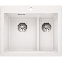 Мойка для кухни из искусственного камня Blanco Pleon 6 Split 521693 белый 50х60