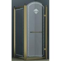 Душевой уголок Cezares Retro RETRO-A-AH-1-90/100-CP-Br-R 90x100 правый стекло прозрачное с матовым узором/бронза