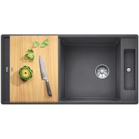 Мойка кухонная Blanco Axia III XL 6 S-F 523521 темная скала, доска ясень