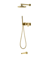 Душевая система с изливом Boheme SPECTRE 454-2-BR, бронза