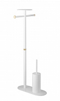 Стойка напольная Boheme Venturo 10953-W-CR, белый/хром Стойка напольная Boheme Venturo 10953-W-CR, белый/хром