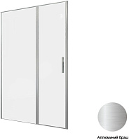 Дверь в нишу Allen Brau Priority 3.31035.BA 140*200 см, профиль серебро браш/стекло прозрачное