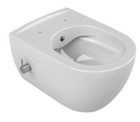 Унитаз подвесной с биде Boheme Bianca 963-2, белый глянец