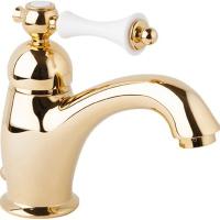 Смеситель Cezares Margot MARGOT-LSM1-03/24-Bi для раковины золото 24 карат