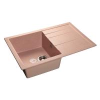 Мойка кухонная GranFest Quadro GF-Q780L светло-розовый 764x495