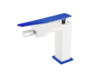 Смеситель для биде Boheme Q 146-WUW.2, белый/синий