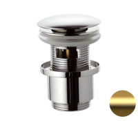 Донный клапан с переливом 1”1/4 Remer 905CC2114BG, золото брашированное Донный клапан с переливом 1”1/4 Remer 905CC2114BG, золото брашированное