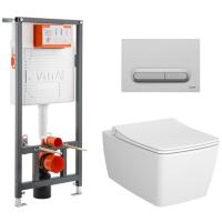 Комплект инсталляции с унитазом Vitra Metropole 9820B003-7201 Комплект инсталляции с унитазом Vitra Metropole 9820B003-7201