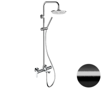 Душевая система с изливом Remer Class Line L34X7MMM20CFP, черный брашированный хром Душевая система с изливом Remer Class Line L34X7MMM20CFP, черный брашированный хром