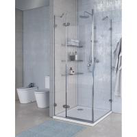 Душевой уголок Aquaton Lax SQR 1AX015SSXX000 80x80 левый стекло прозрачное/хром