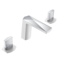 Смеситель для раковины на 3 отверстия Boheme Venturo 150-WCR-TOUCH белый/хром, ручка TOUCH