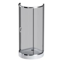 Душевой угол Am.Pm Like 95*95 см, профиль хром/секло тонированное