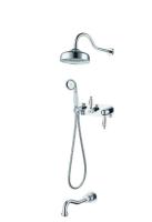 Душевая система с изливом Boheme BRILLANTE Ripresa 348, хром