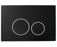 Клавиша смыва Boheme пластик 662, черная/хром Клавиша смыва Boheme пластик 662, черная/хром