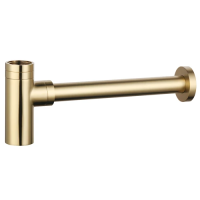 Сифон для раковины латунный, глянцевое золото AQUAme AQM7010GG