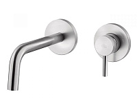 Смеситель для раковины Paffoni Light LIG006ST70 встраиваемый в стену, сталь