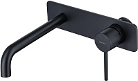 Смеситель для раковины Allen Brau Glority 5.51004-31 встраиваемый в стену, черный матовый