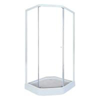 Душевой уголок Parly ZPE92 90х90 стекло прозрачное/белый