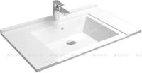 Раковина для тумбы De Aqua Квадро 80 WK 010, белая Раковина для тумбы De Aqua Квадро 80 WK 010, белая