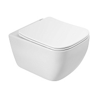 Унитаз подвесной безободковый BelBagno ALPINA BB10100CHR, белый