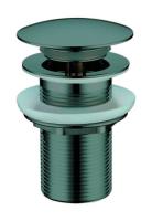 Донный клапан с переливом Boheme 612/2-SGM, черный хром Донный клапан с переливом Boheme 612/2-SGM, черный хром