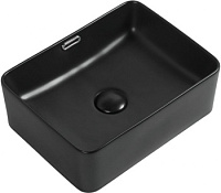 Раковина накладная Aquanet Perfect-1-MB 40,5*31,5 см, черная матовая Раковина накладная Aquanet Perfect-1-MB 40,5*31,5 см, черная матовая