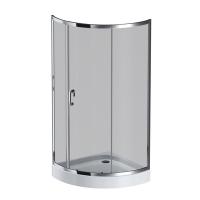 Душевой угол Am.Pm Like 90*90 см, профиль хром/ стекло тонированное