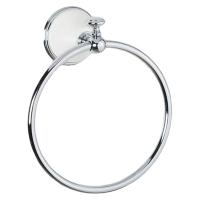 Полотенцедержатель Tiffany World Harmony TWHA015bi/cr Кольцо хром/белый Полотенцедержатель Tiffany World Harmony TWHA015bi/cr Кольцо хром/белый