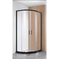 Душевой уголок Bravat Blackline BS090.1201B Прозрачное стекло /Черный 90x90