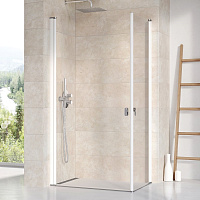Душевой угол RAVAK Chrome CRV1-100 1QVA0101Z1 100*195 см, профиль белый/стекло прозрачное Душевой угол RAVAK Chrome CRV1-100 1QVA0101Z1 100*195 см, профиль белый/стекло прозрачное