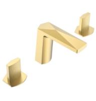 Смеситель для раковины на 3 отверстия Boheme Venturo 150-G-TOUCH золото, ручка TOUCH