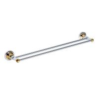 Полотенцедержатель Bemeta Retro 144204058 прямой двойной 60 см золото/хром